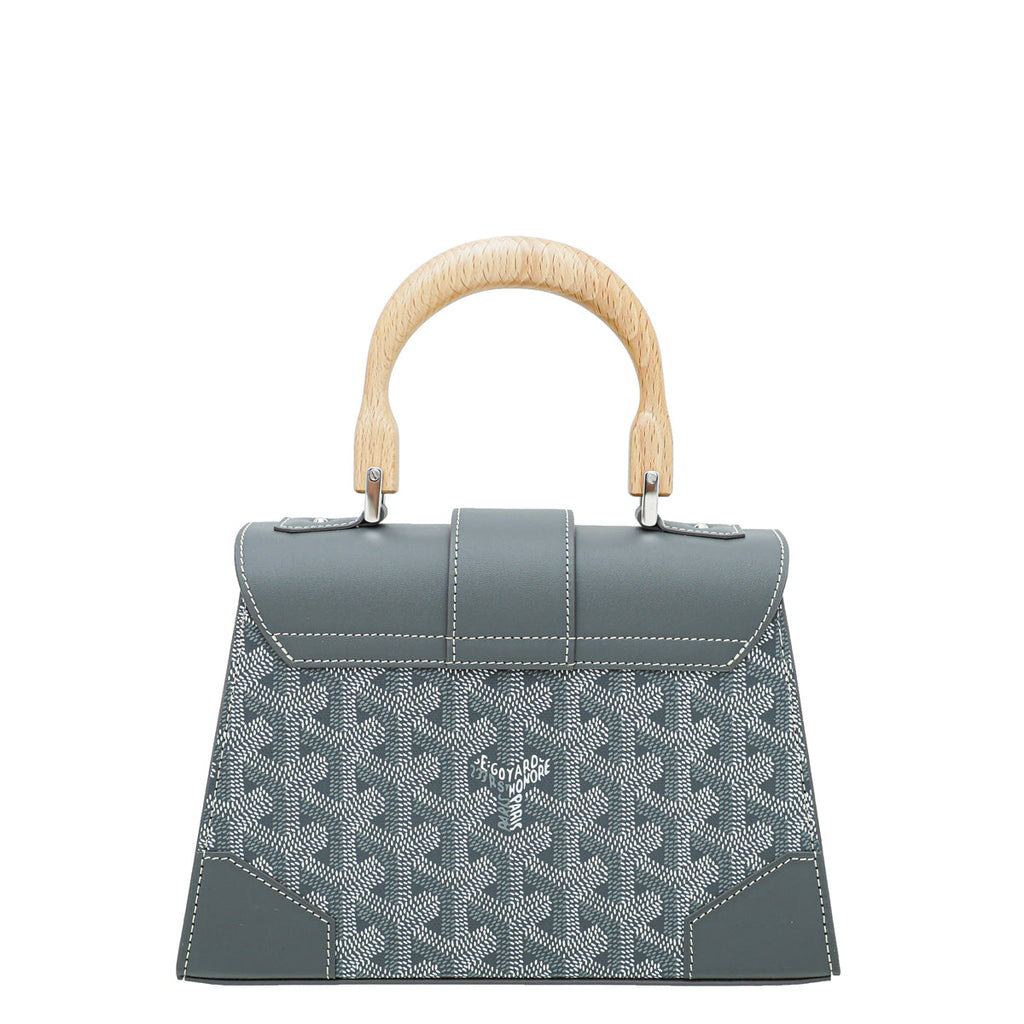 Goyard Grey Goyardine Saigon Mini Structure Bag