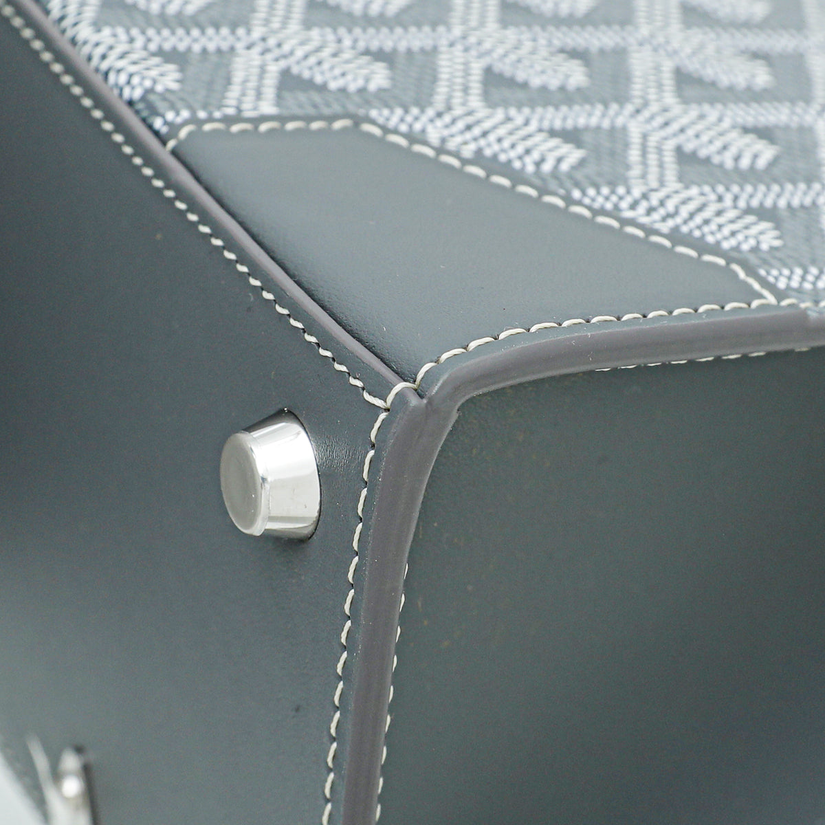 Goyard Grey Goyardine Saigon Mini Structure Bag