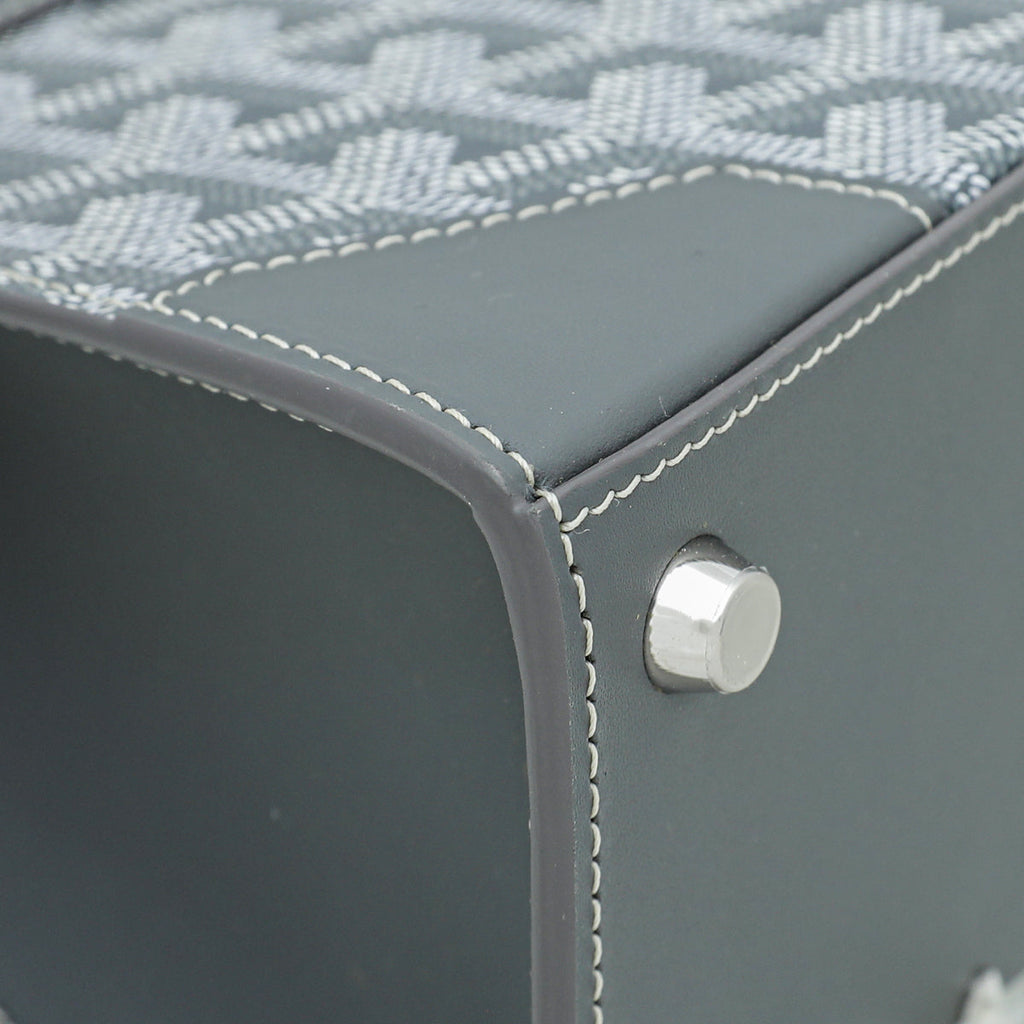 Goyard Grey Goyardine Saigon Mini Structure Bag