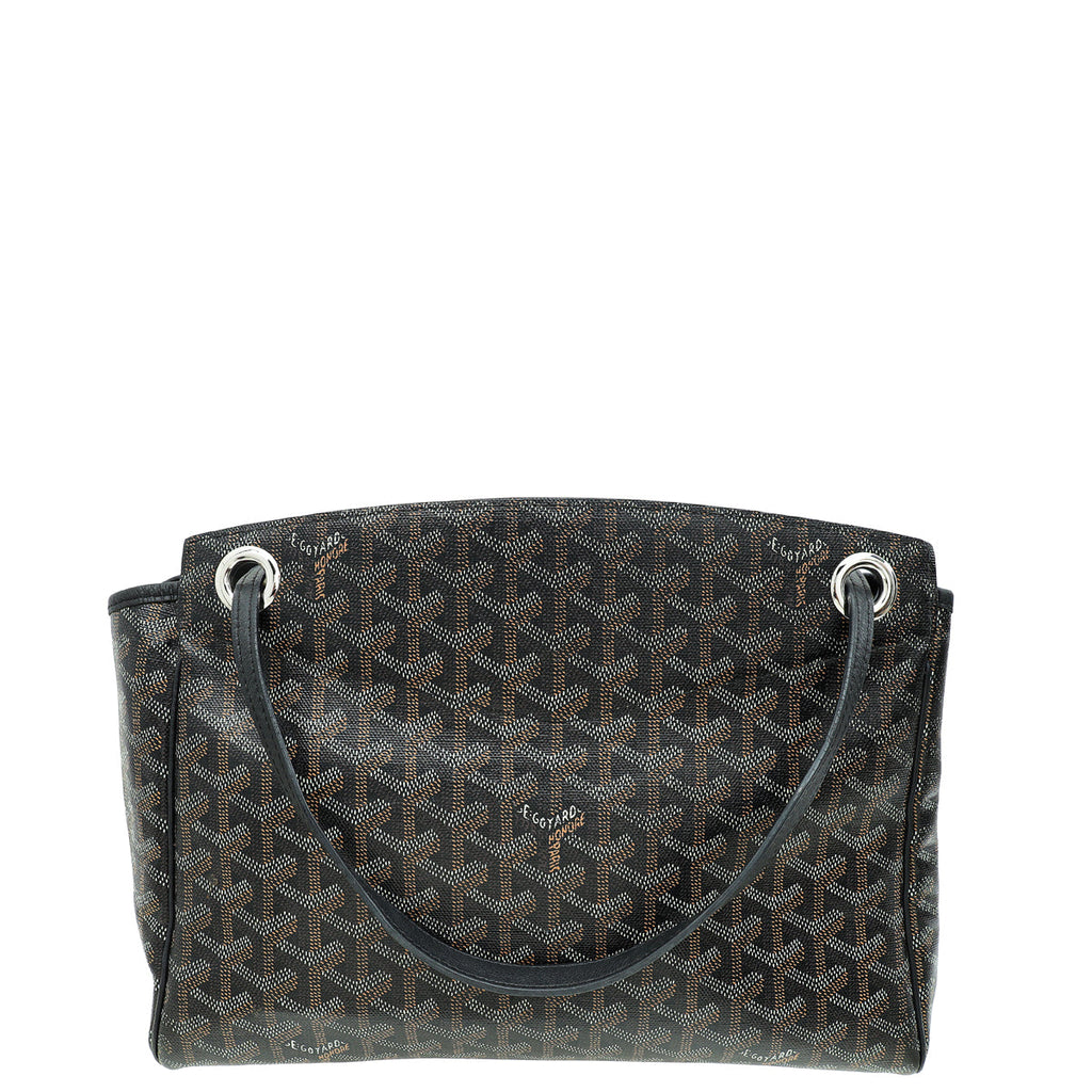 Goyard Black Goyardine Rouette Souple Tote Bag