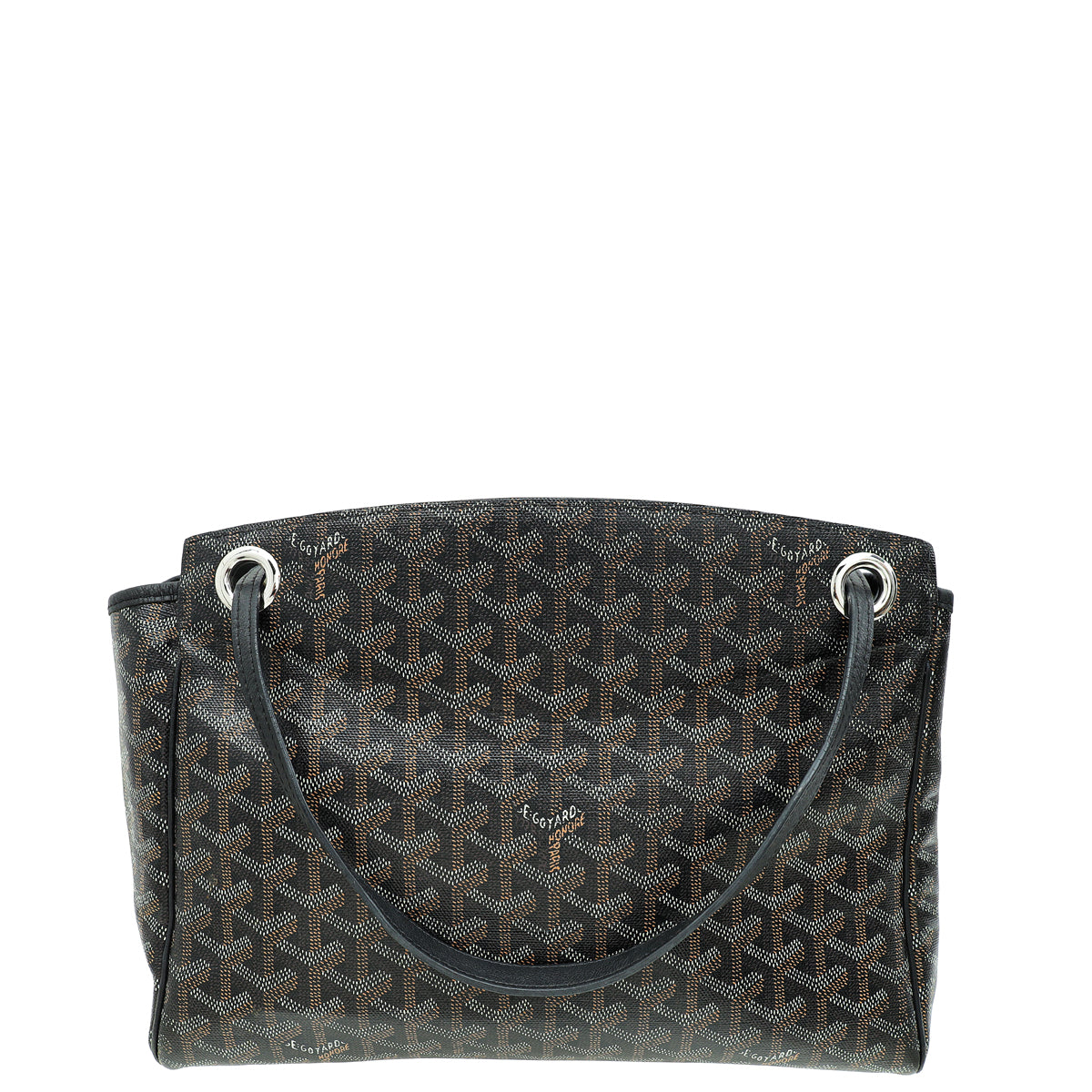 Goyard Black Goyardine Rouette Souple Tote Bag