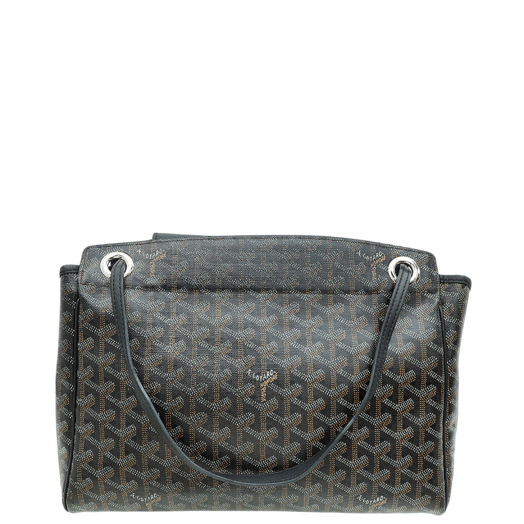 Goyard Black Goyardine Rouette Souple Tote Bag