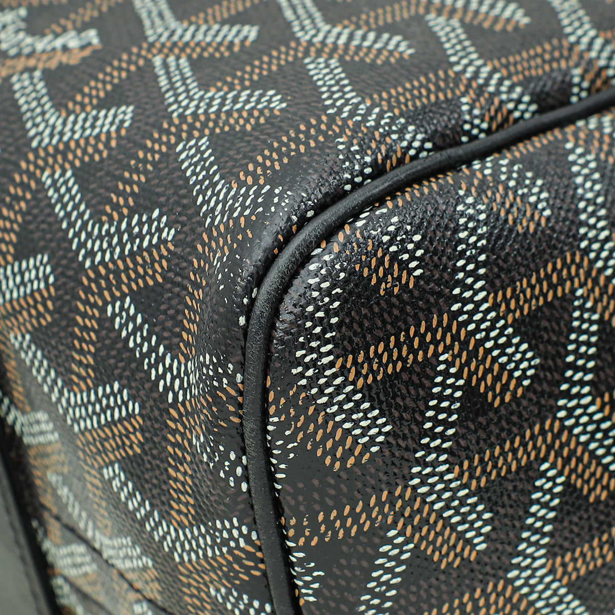Goyard Black Goyardine Rouette Souple Tote Bag