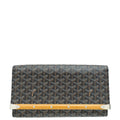 Goyard Black Goyardine Monte Carlo Clutch