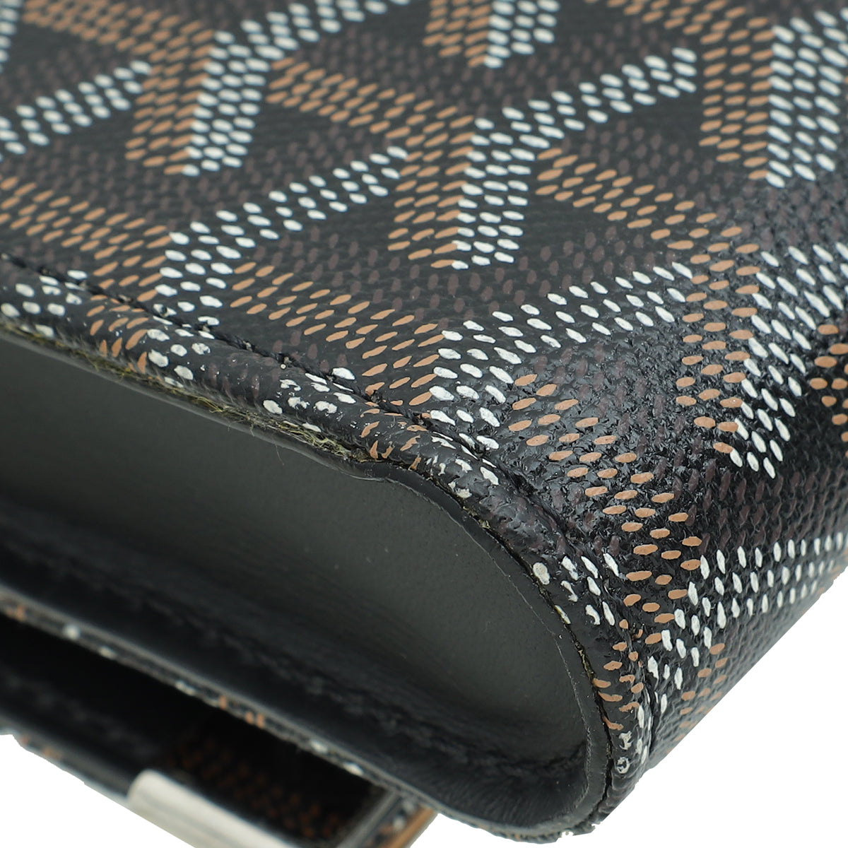 Goyard Black Goyardine Monte Carlo Clutch