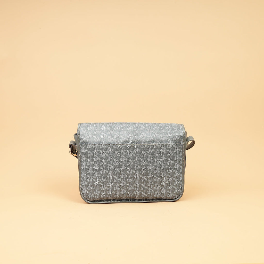 Goyard Gray Goyardine Belvedere MM Bag
