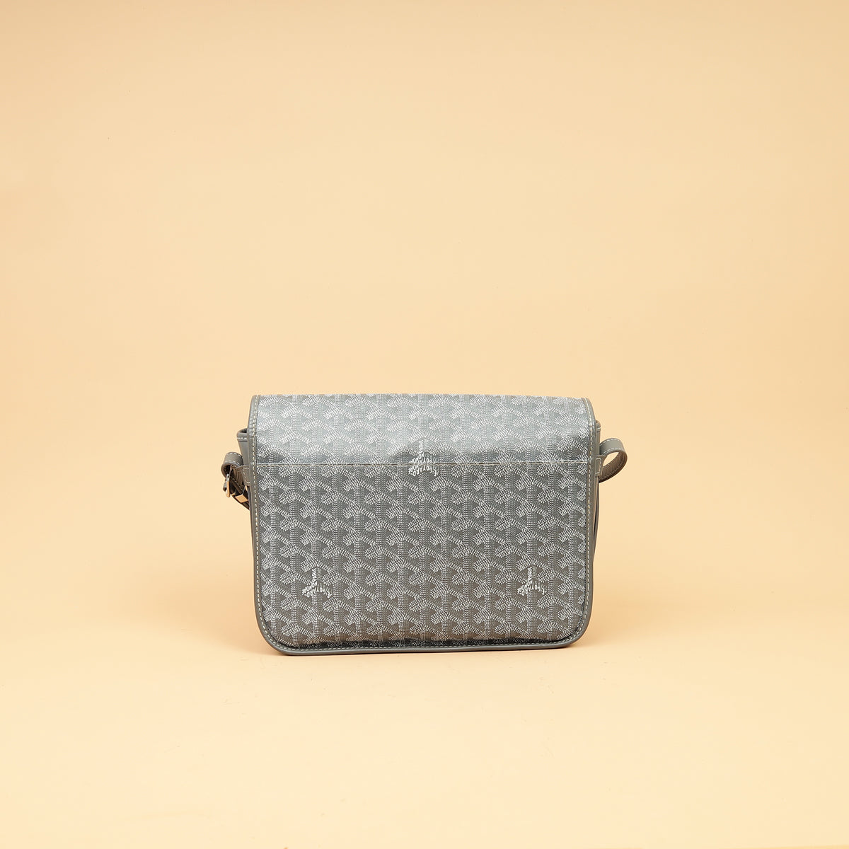 Goyard Gray Goyardine Belvedere MM Bag