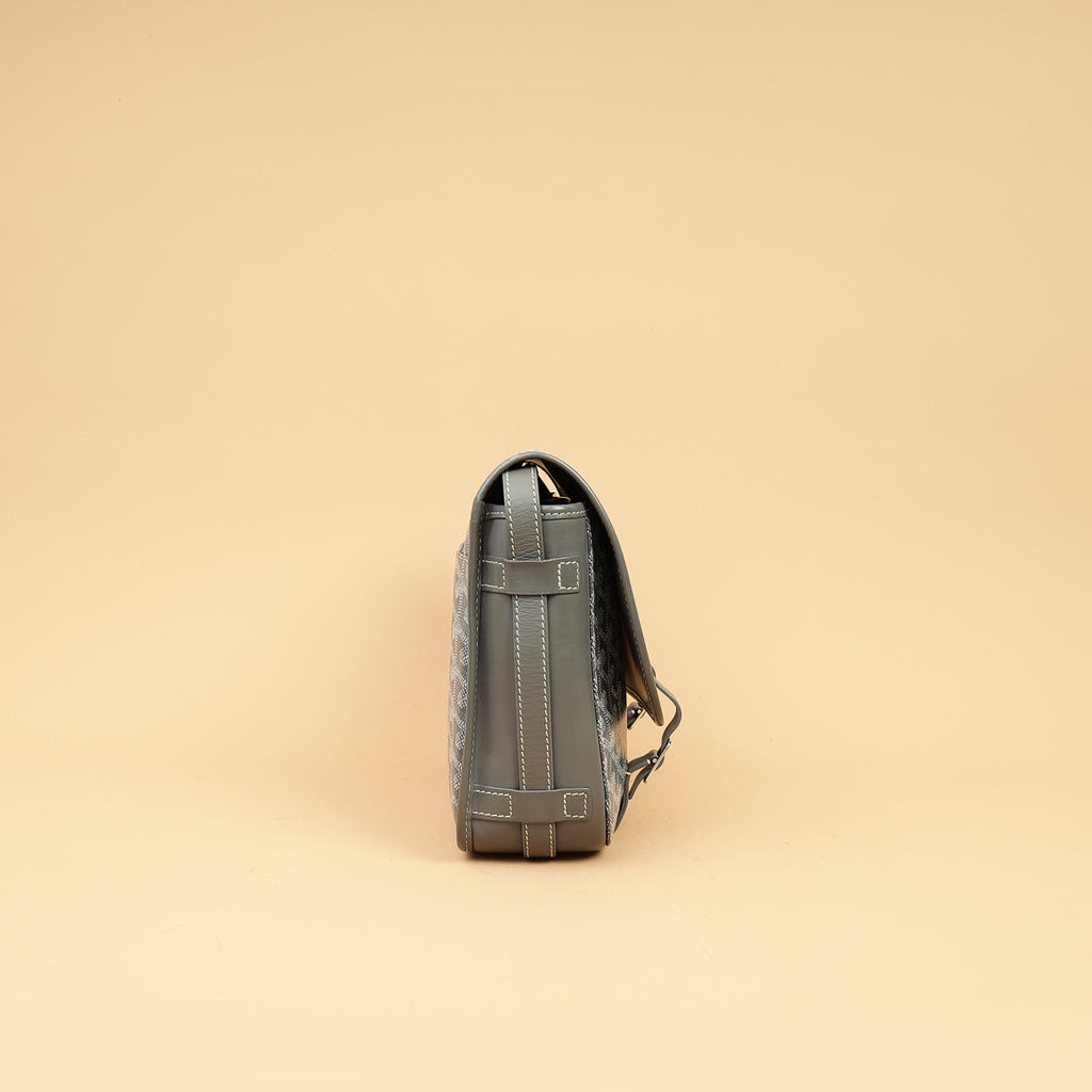 Goyard Gray Goyardine Belvedere MM Bag
