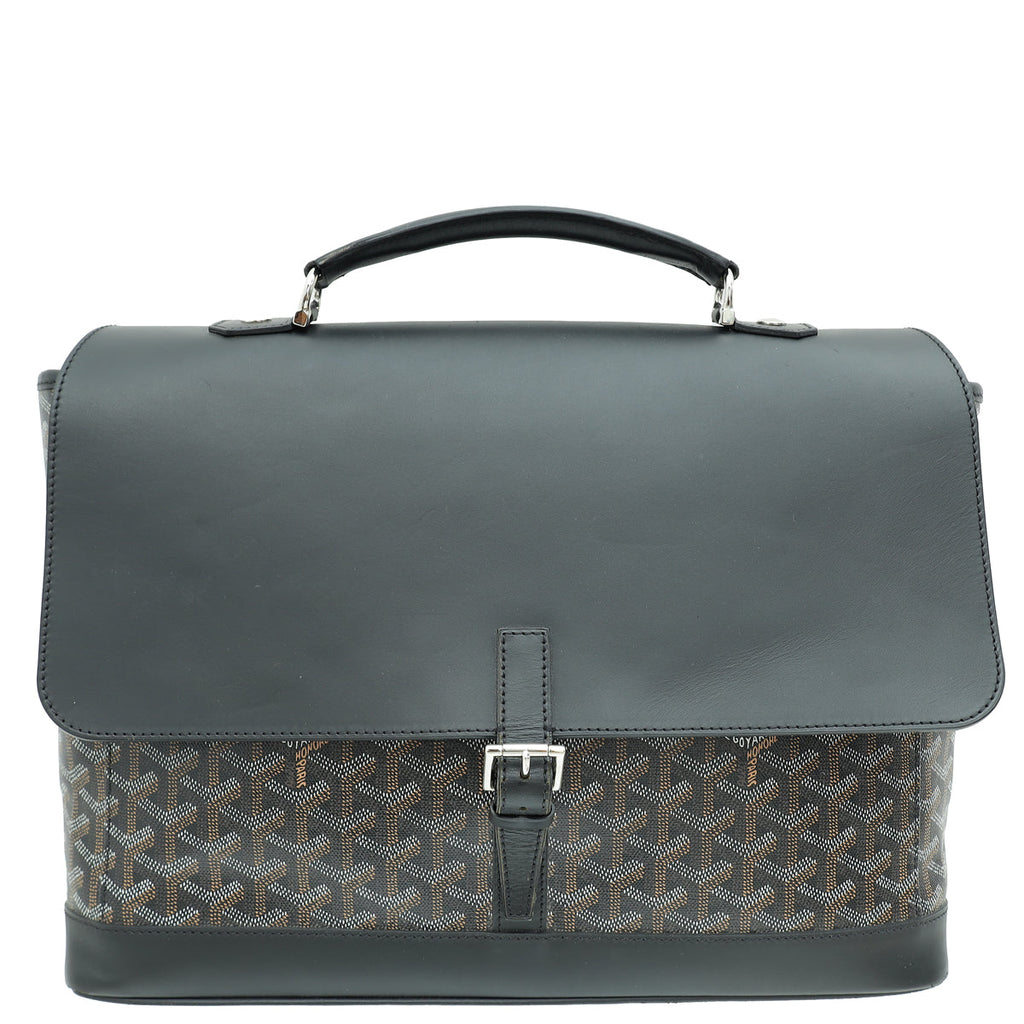 Goyardine Black Citadin Messenger Bag