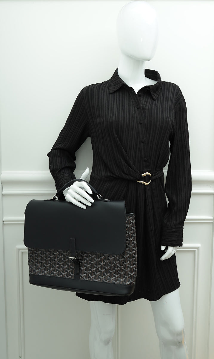 Goyardine Black Citadin Messenger Bag