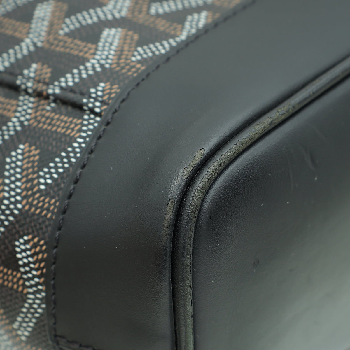 Goyardine Black Citadin Messenger Bag