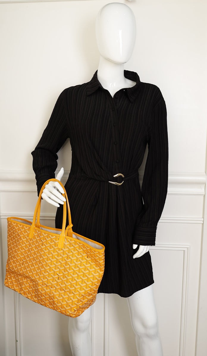 Goyard Yellow Goyardine Saint Louis PM Bag