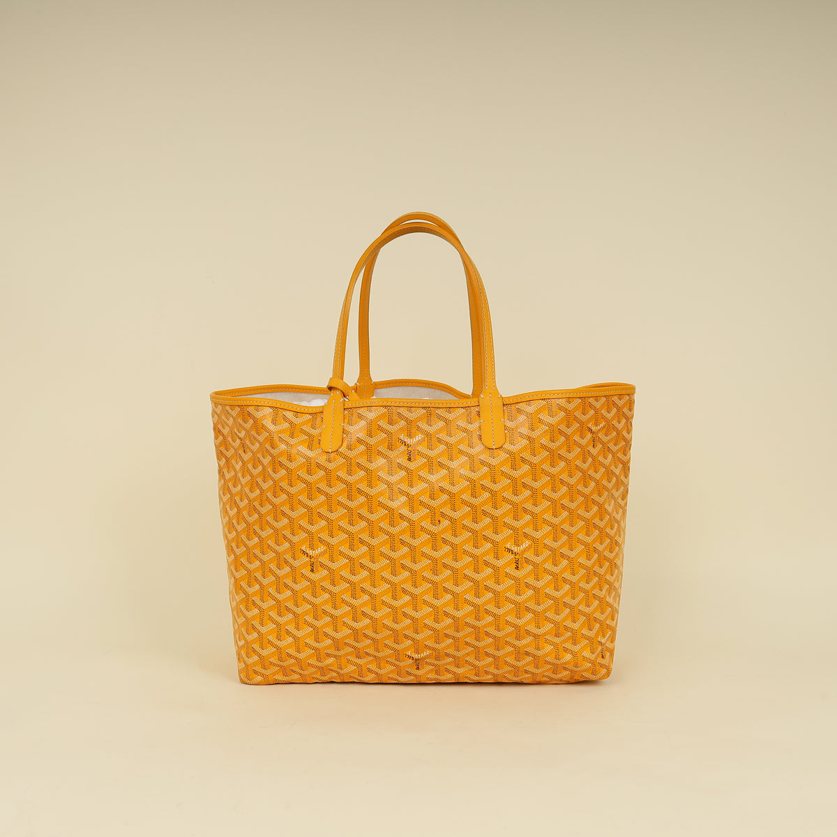 Goyard Yellow Goyardine Saint Louis PM Bag