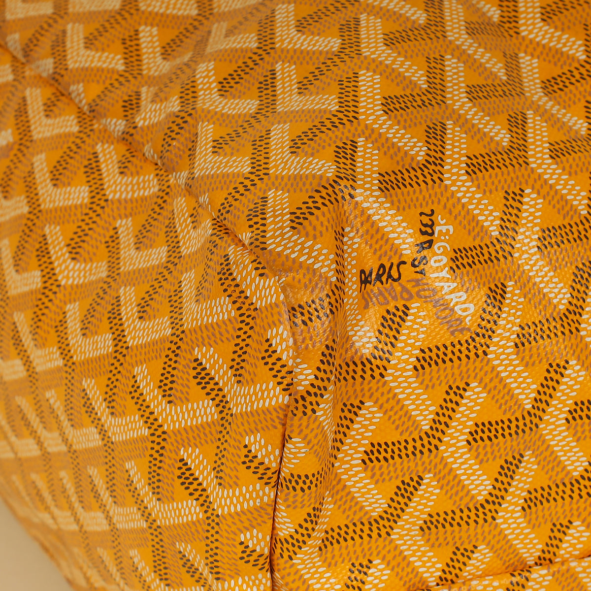 Goyard Yellow Goyardine Saint Louis PM Bag