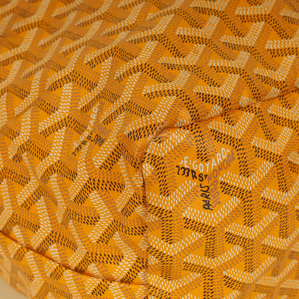 Goyard Yellow Goyardine Saint Louis PM Bag
