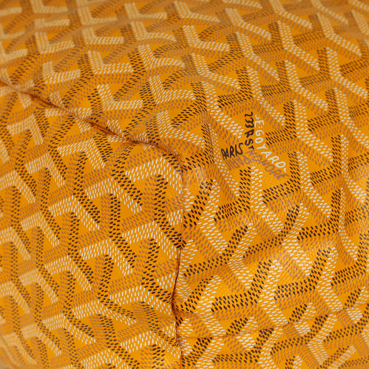 Goyard Yellow Goyardine Saint Louis PM Bag