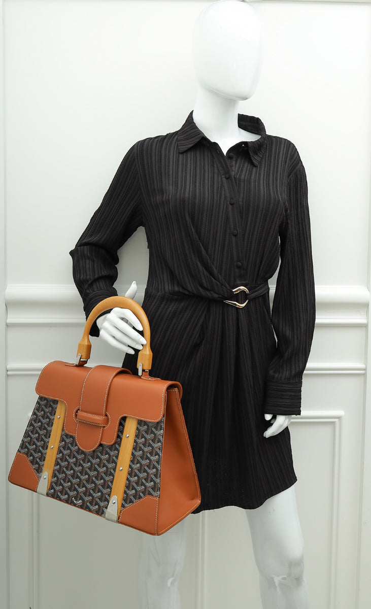 Goyard Bicolor Goyardine Saigon GM Bag