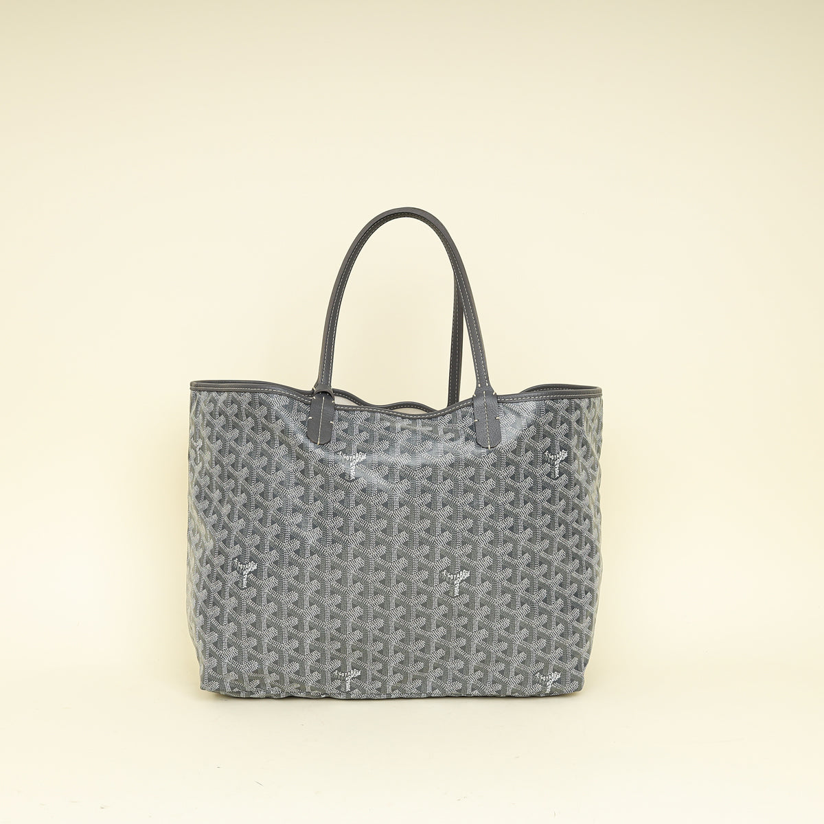 Goyard Grey Goyardine Saint Louis PM Bag
