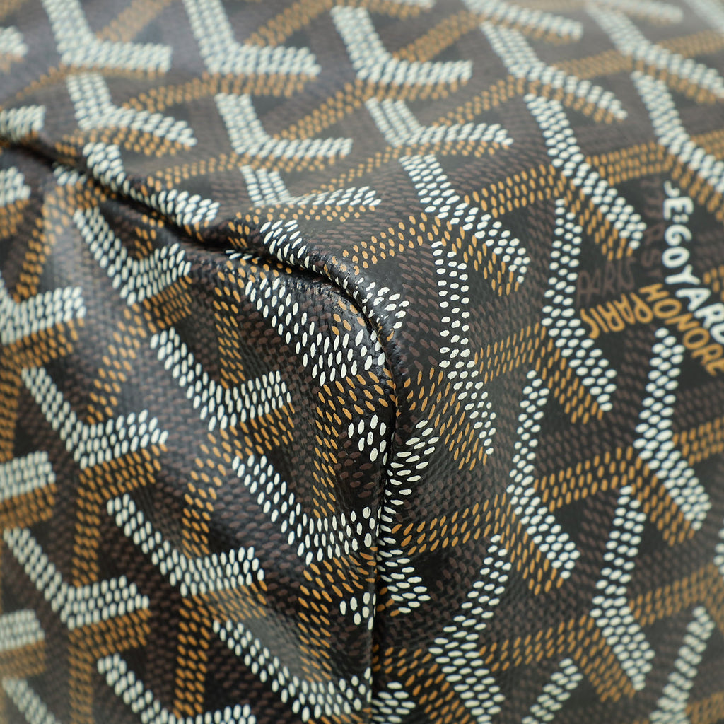 Goyard Black Goyardine Saint Louis PM Bag