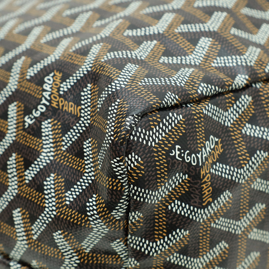 Goyard Black Goyardine Saint Louis PM Bag