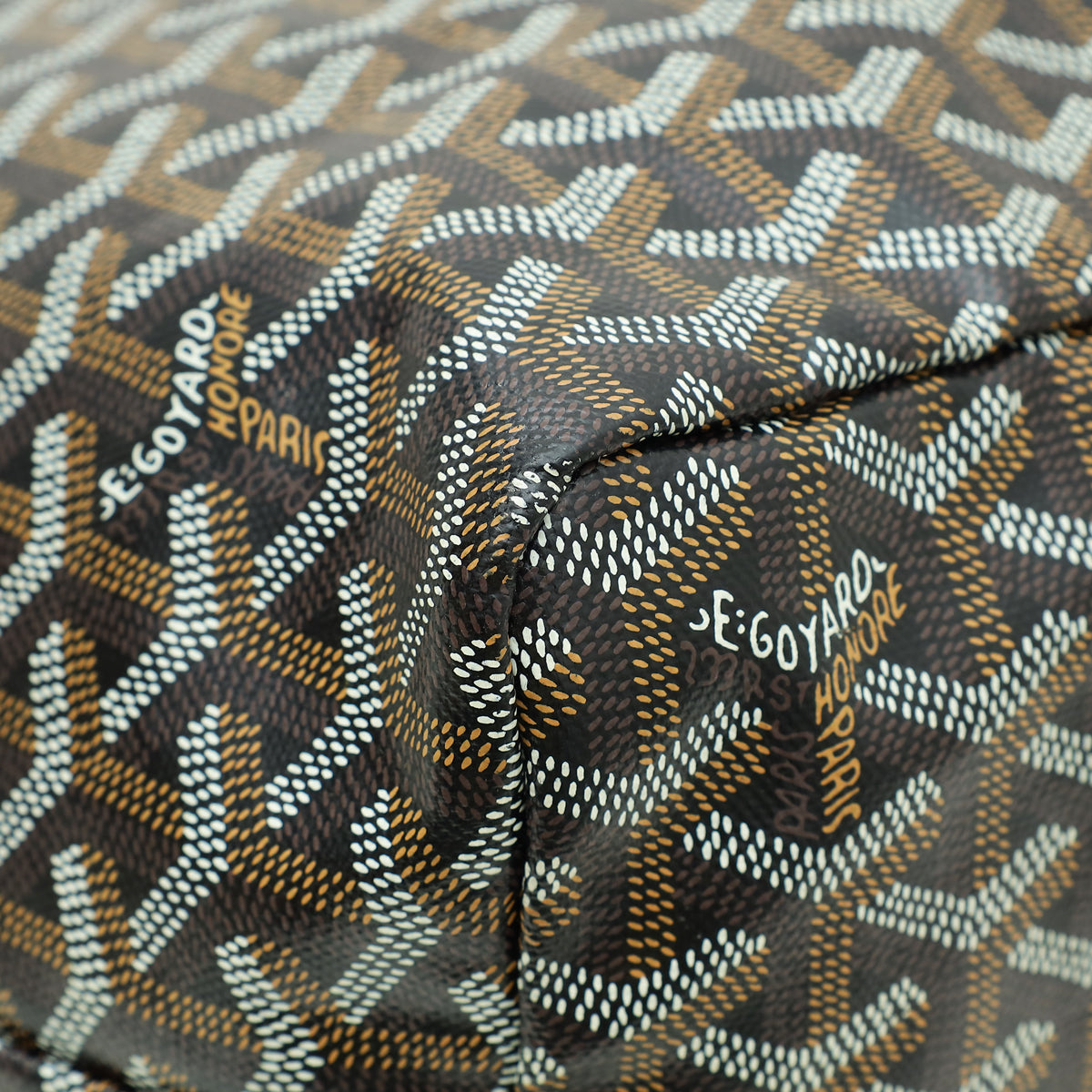 Goyard Black Goyardine Saint Louis PM Bag