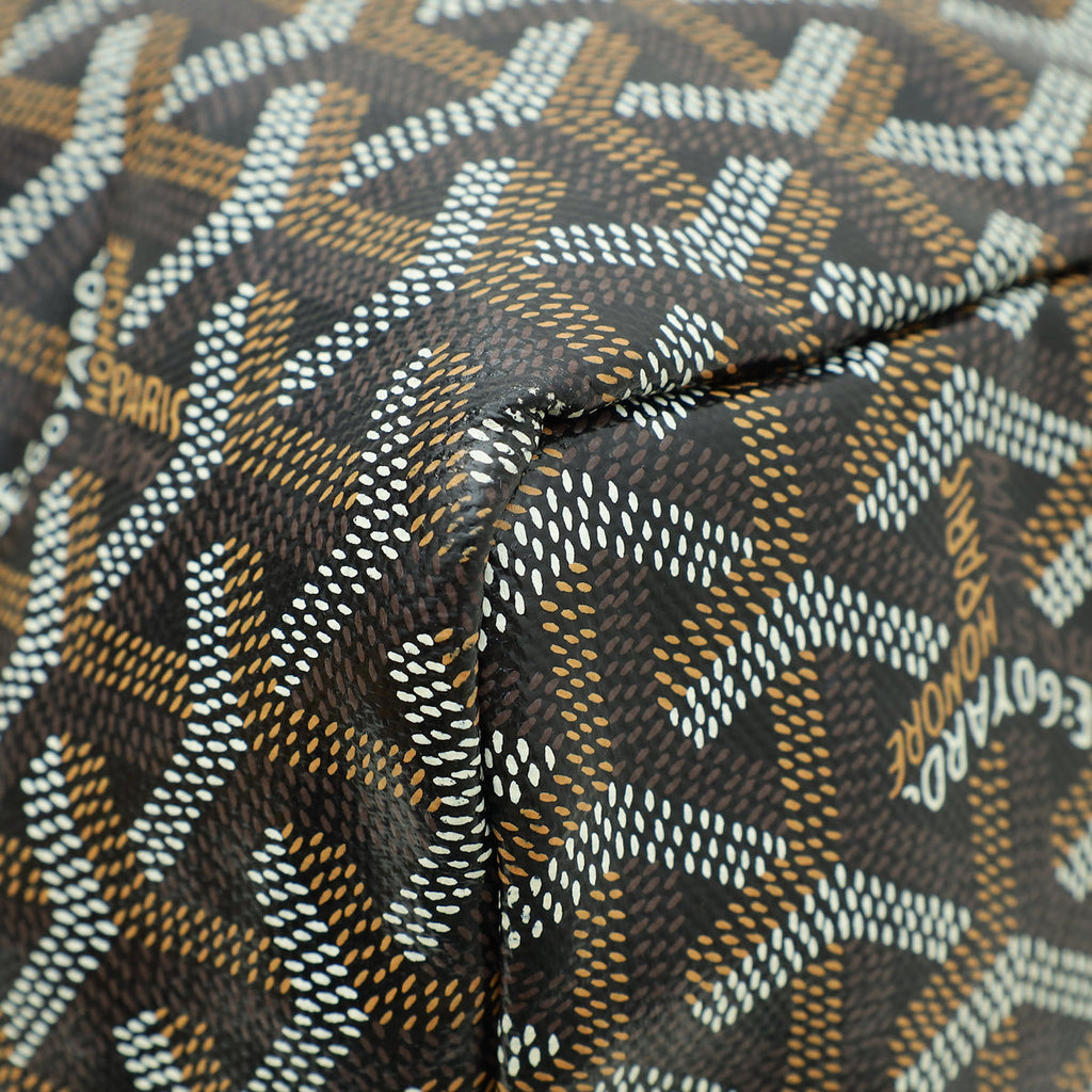 Goyard Black Goyardine Saint Louis PM Bag