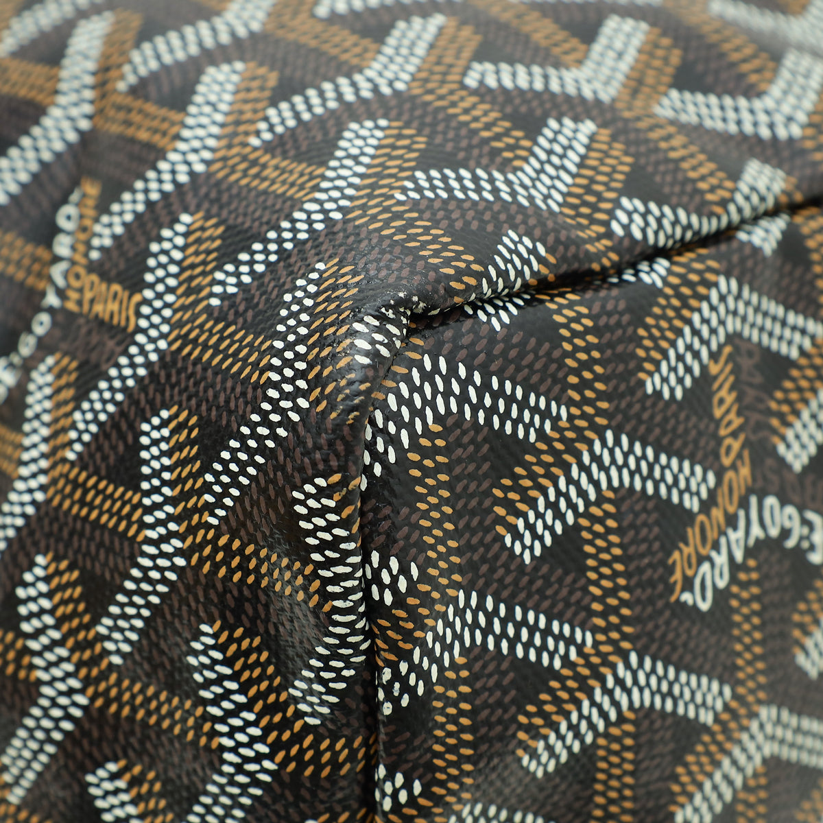 Goyard Black Goyardine Saint Louis PM Bag