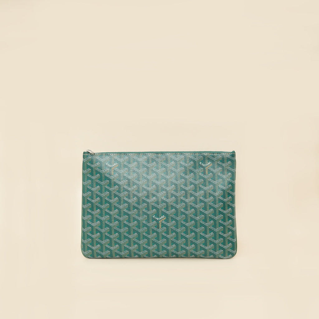 Goyard Green Goyardine Senat MM Pouch
