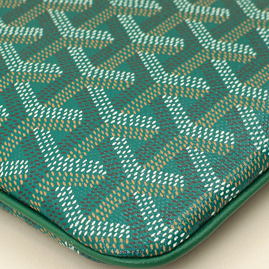 Goyard Green Goyardine Senat MM Pouch