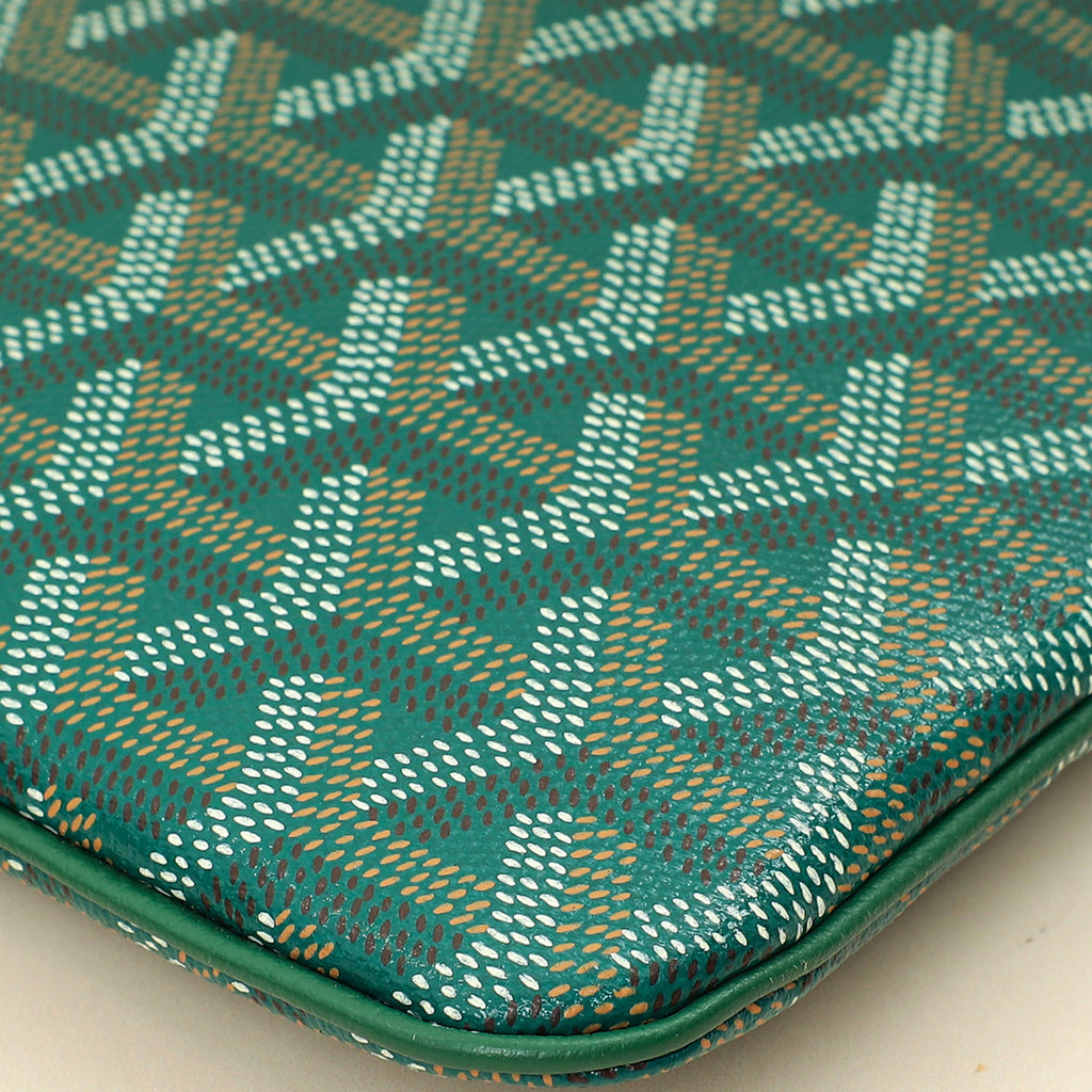 Goyard Green Goyardine Senat MM Pouch