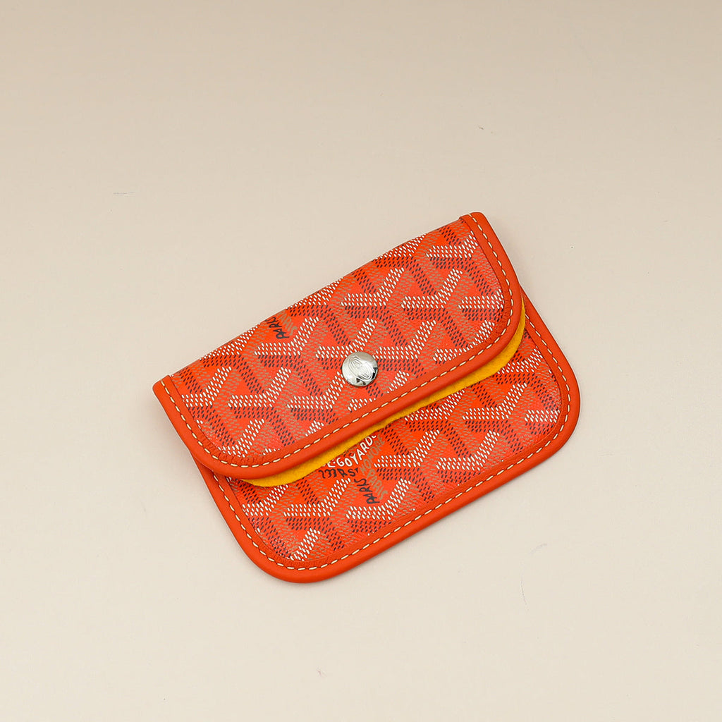 Goyard Orange Goyardine Mini Anjou Reversible Bag