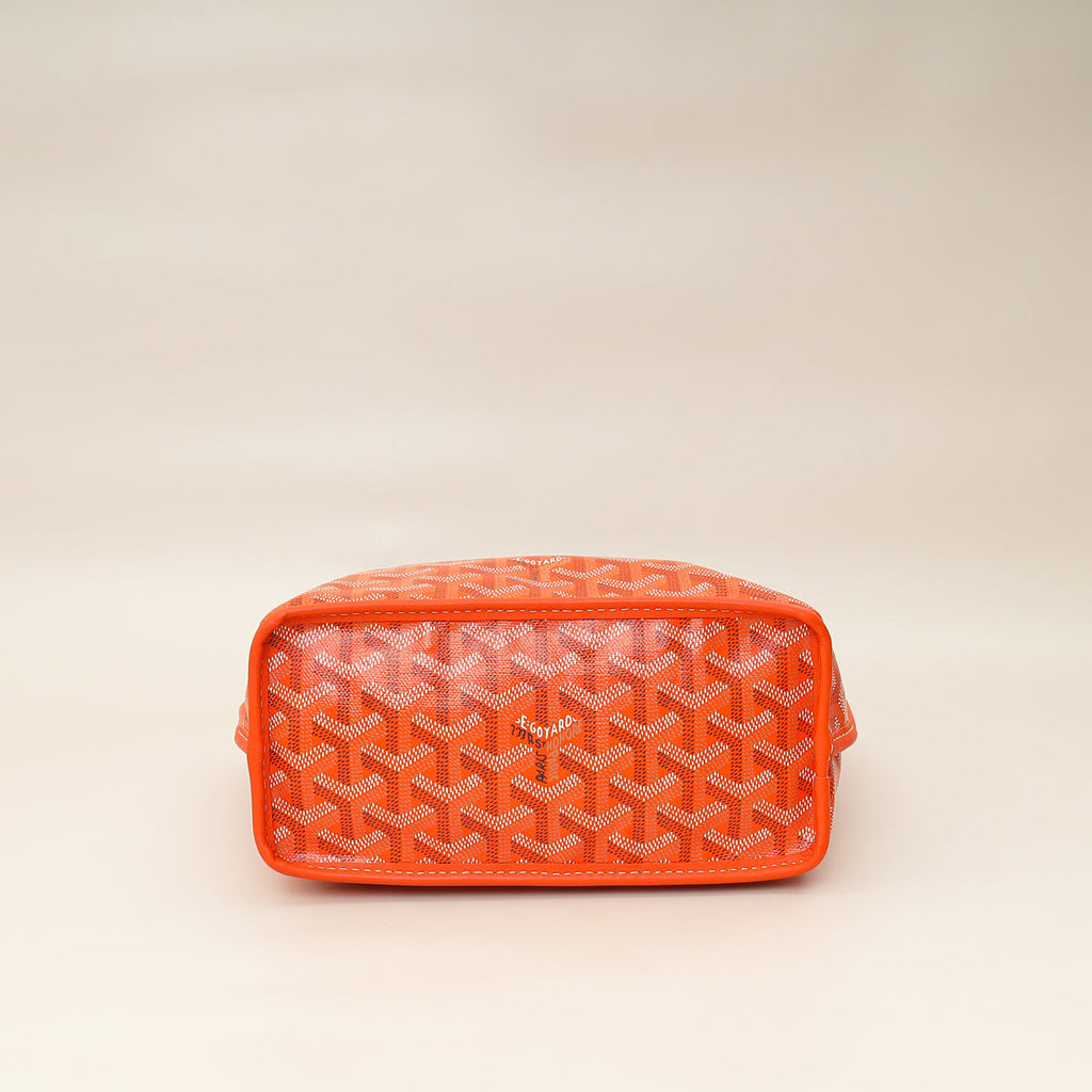 Goyard Orange Goyardine Mini Anjou Reversible Bag