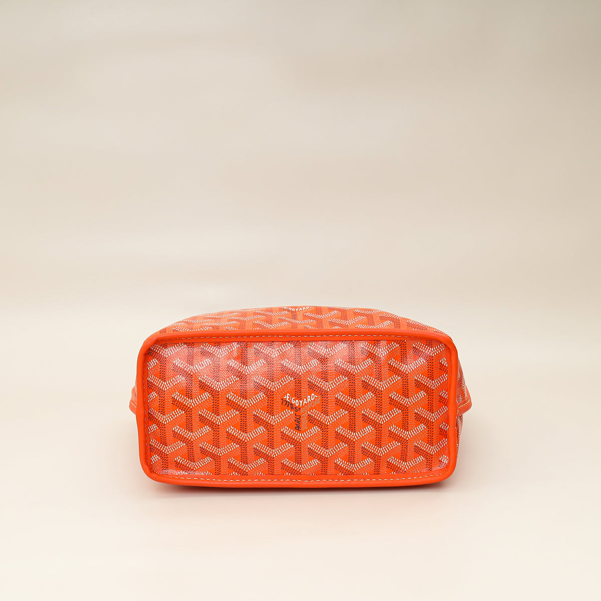 Goyard Orange Goyardine Mini Anjou Reversible Bag