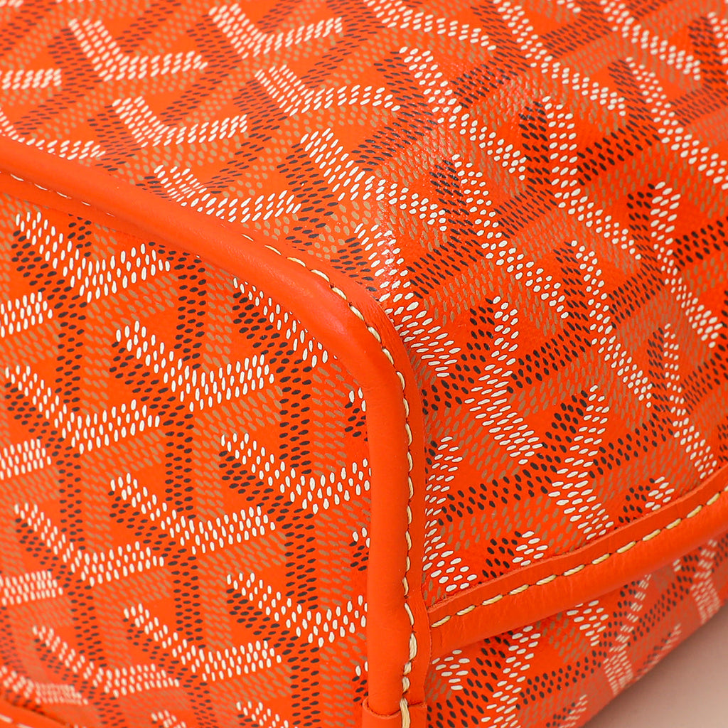 Goyard Orange Goyardine Mini Anjou Reversible Bag