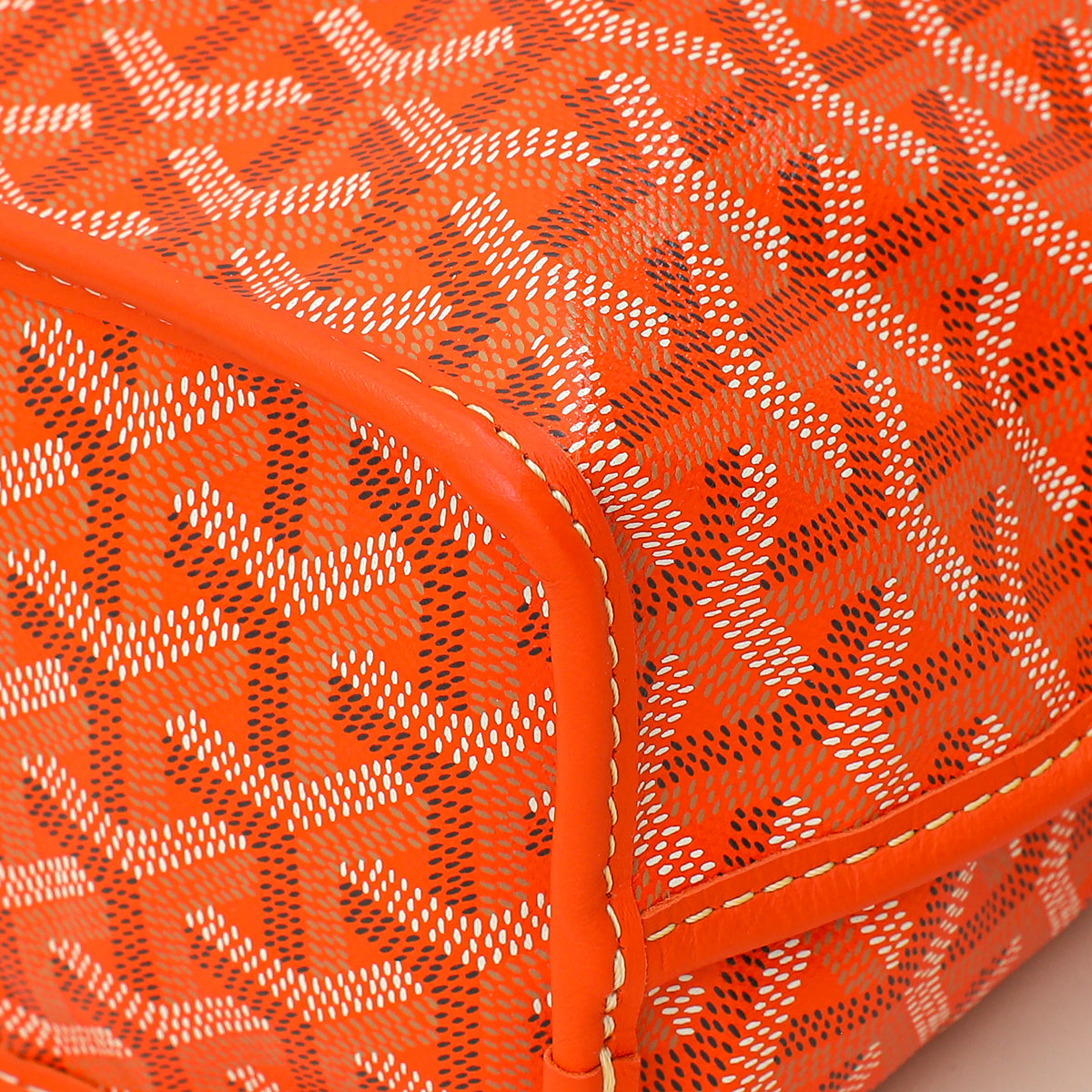 Goyard Orange Goyardine Mini Anjou Reversible Bag