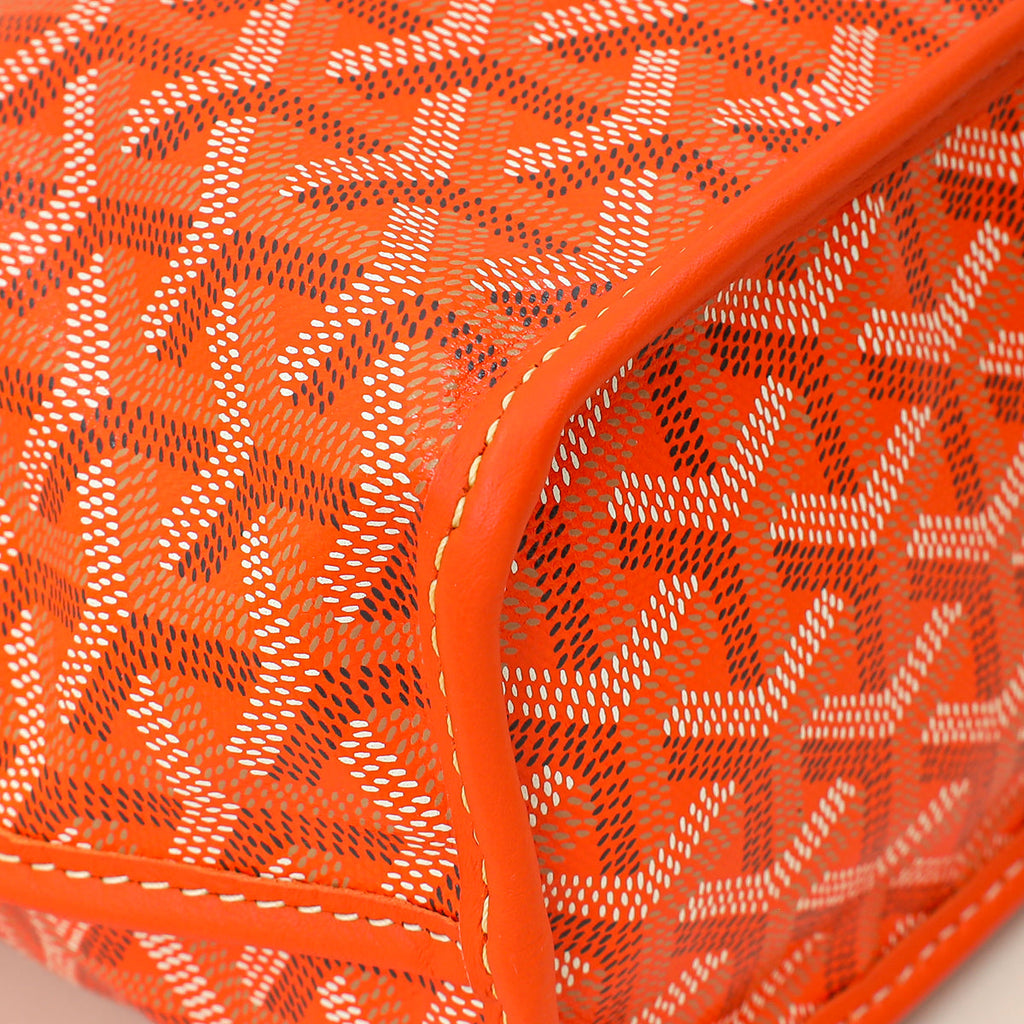 Goyard Orange Goyardine Mini Anjou Reversible Bag