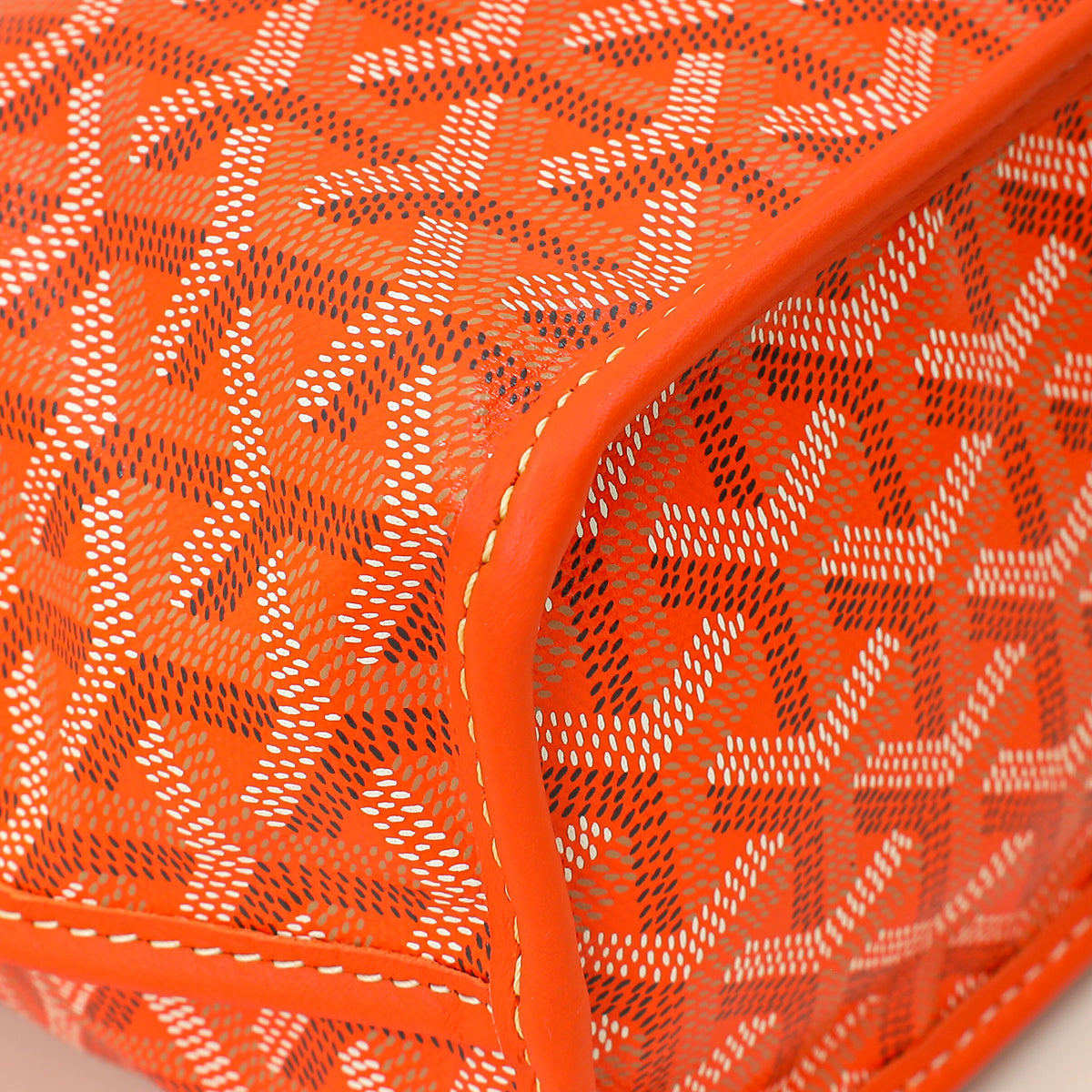 Goyard Orange Goyardine Mini Anjou Reversible Bag