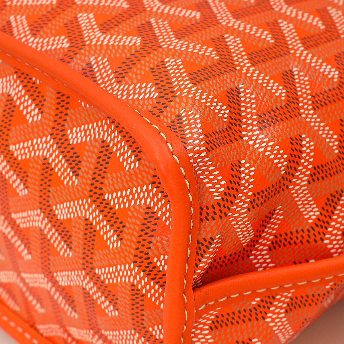 Goyard Orange Goyardine Mini Anjou Reversible Bag