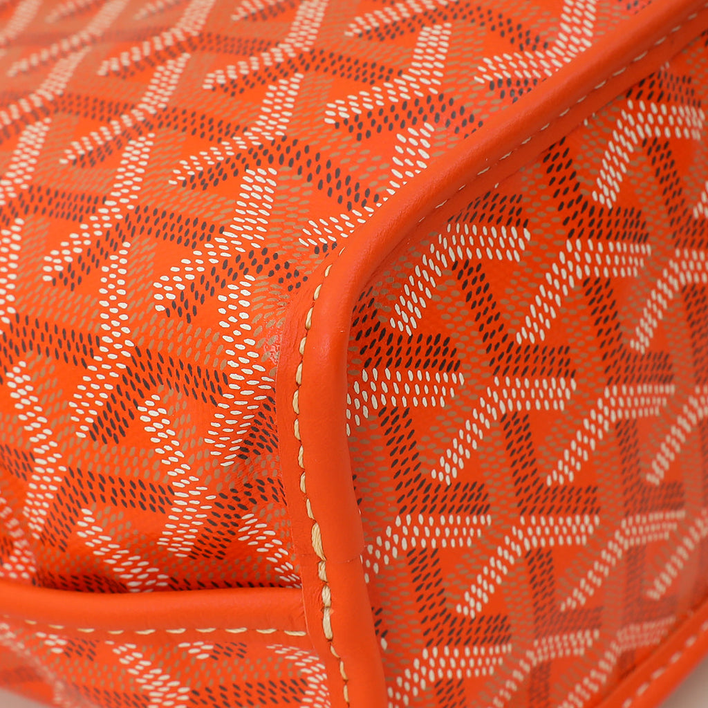 Goyard Orange Goyardine Mini Anjou Reversible Bag