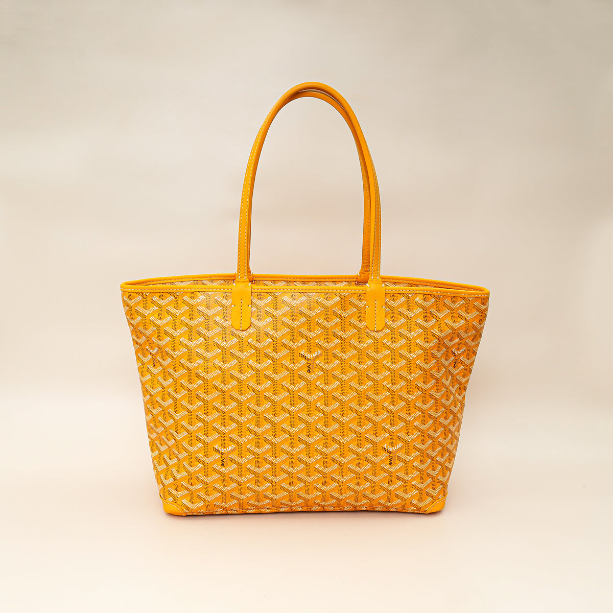 Goyard Yellow Goyardine Artois PM Bag