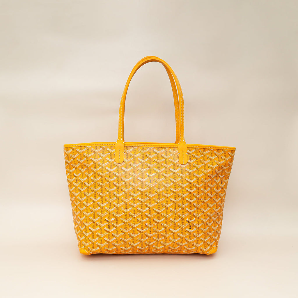 Goyard Yellow Goyardine Artois PM Bag