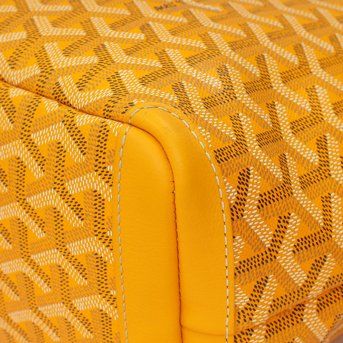 Goyard Yellow Goyardine Artois PM Bag