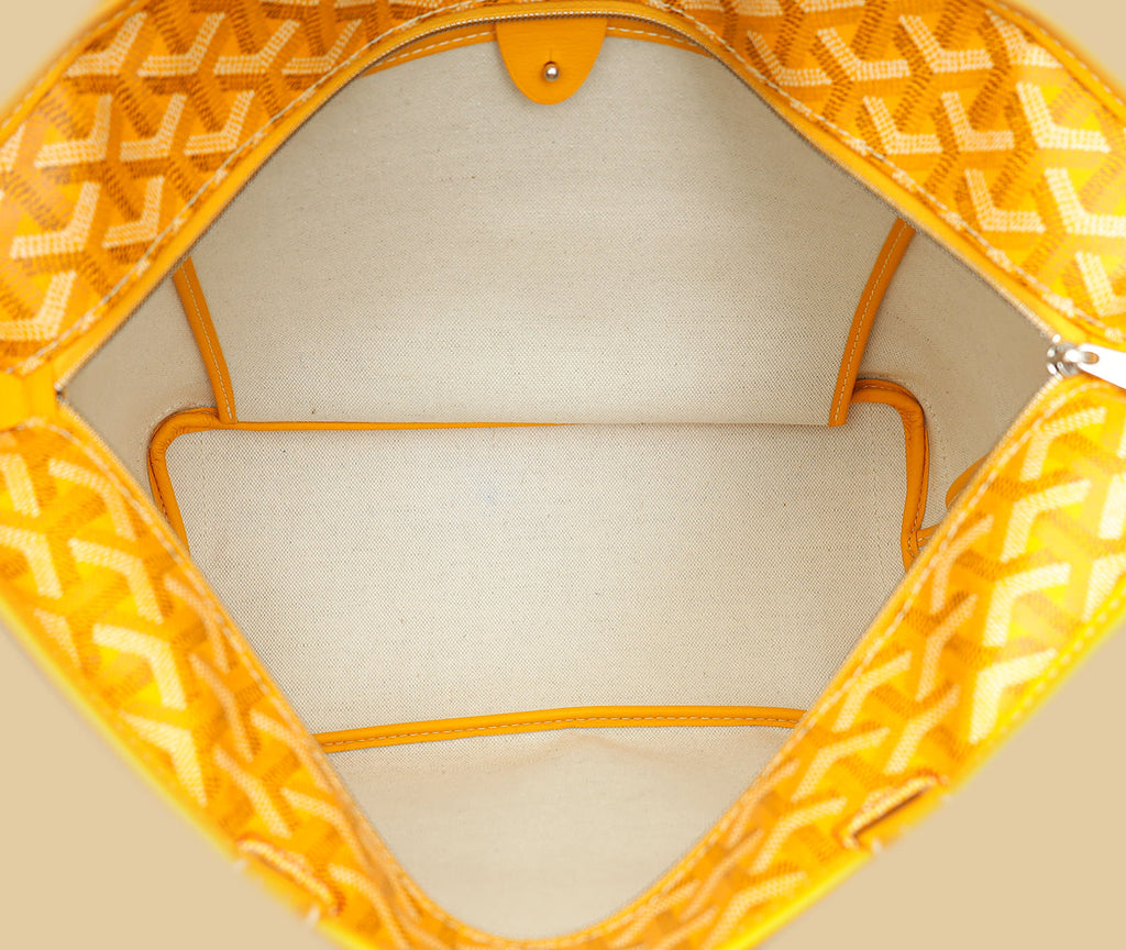 Goyard Yellow Goyardine Artois PM Bag