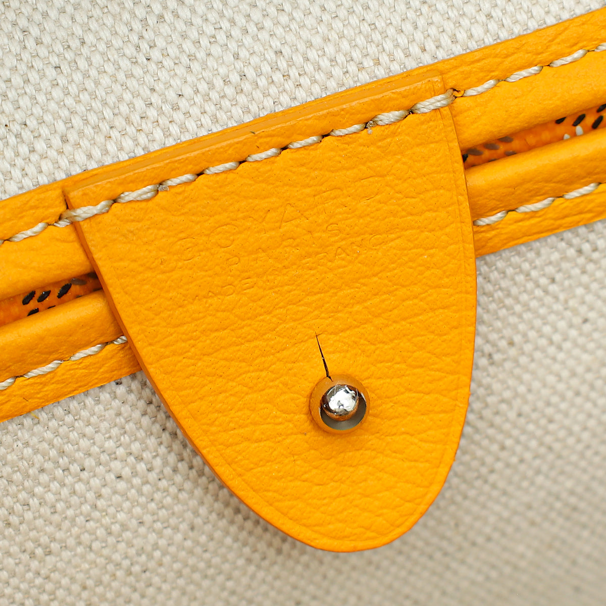Goyard Yellow Goyardine Artois PM Bag