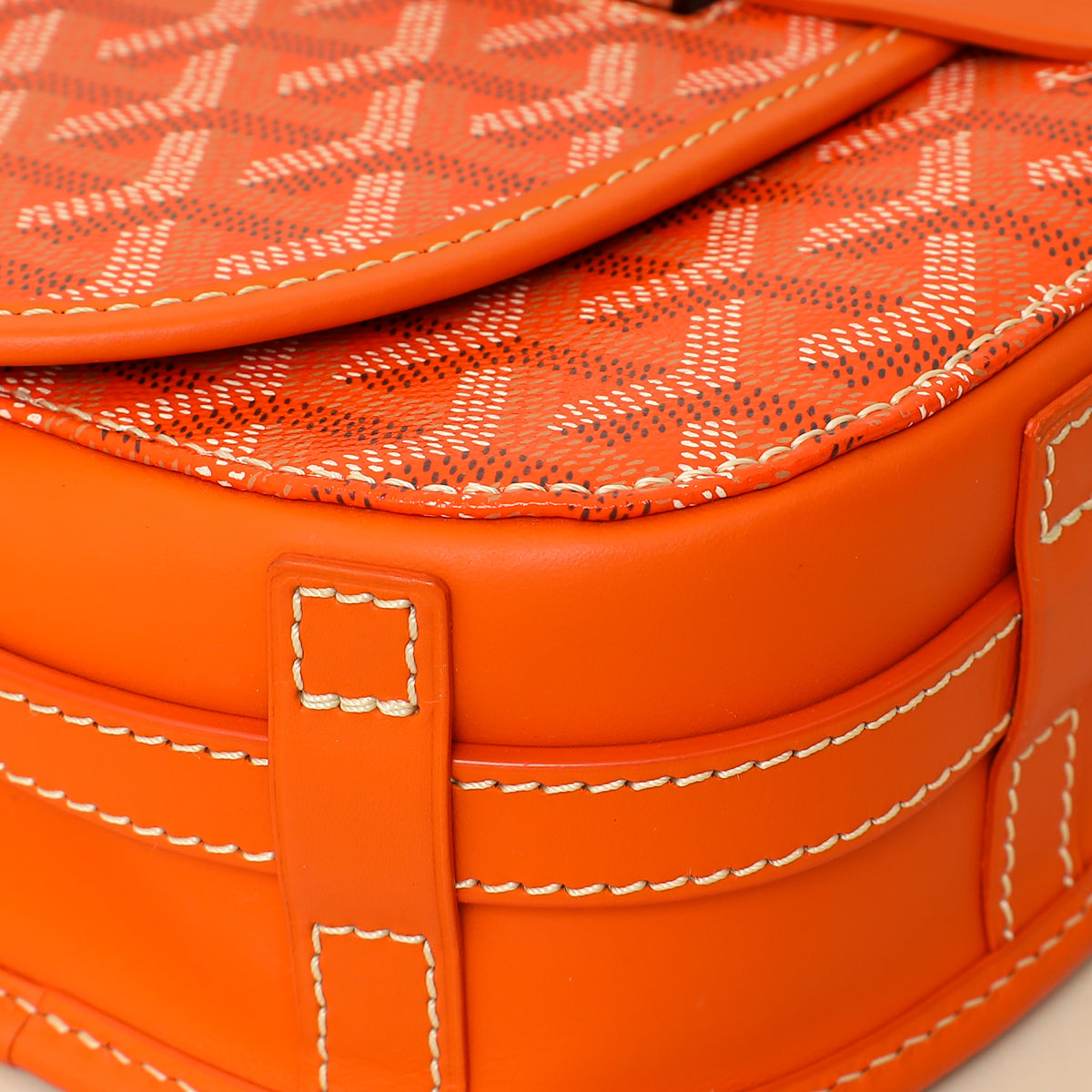 Goyard Orange Goyardine Belvedere PM  Messenger Bag