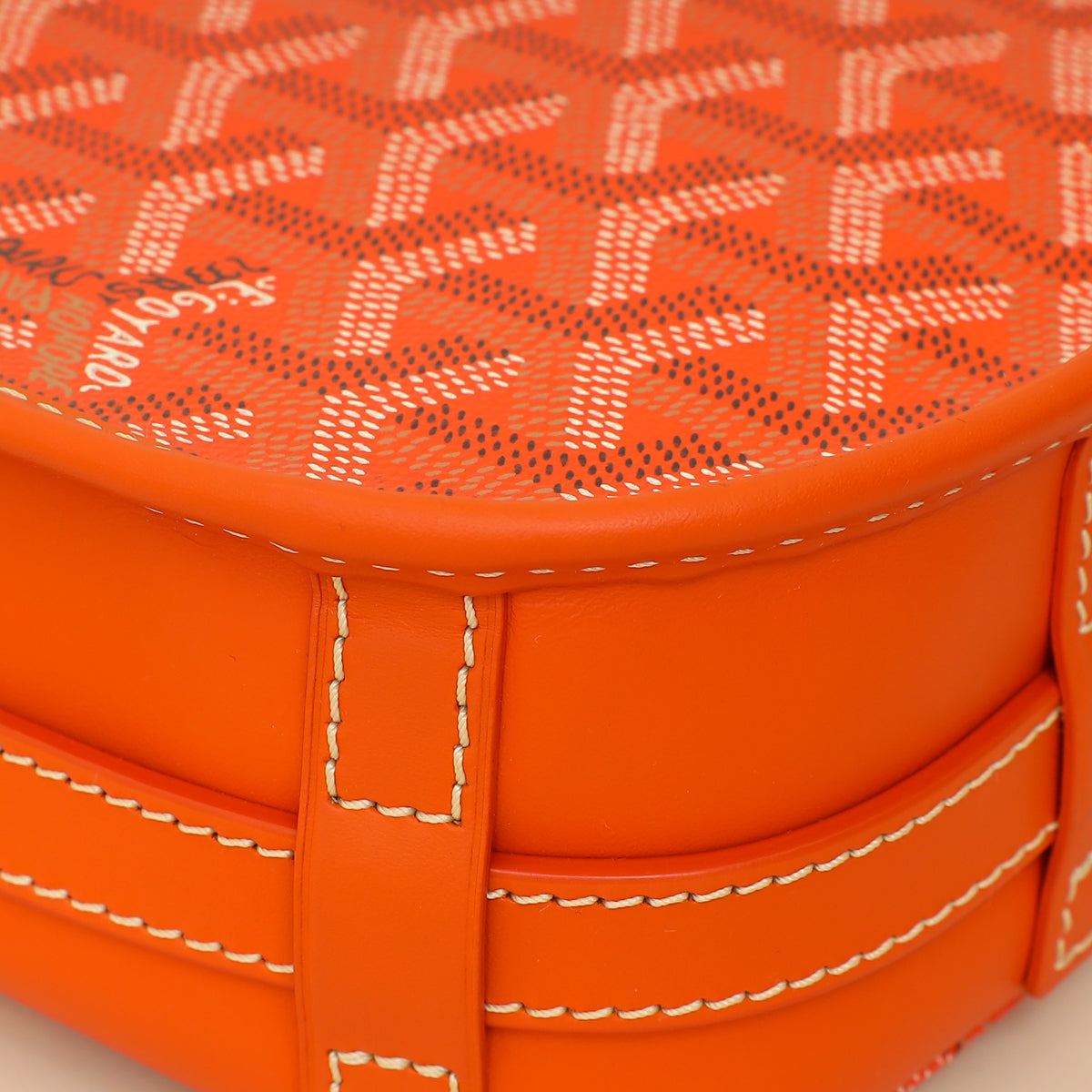 Goyard Orange Goyardine Belvedere PM  Messenger Bag
