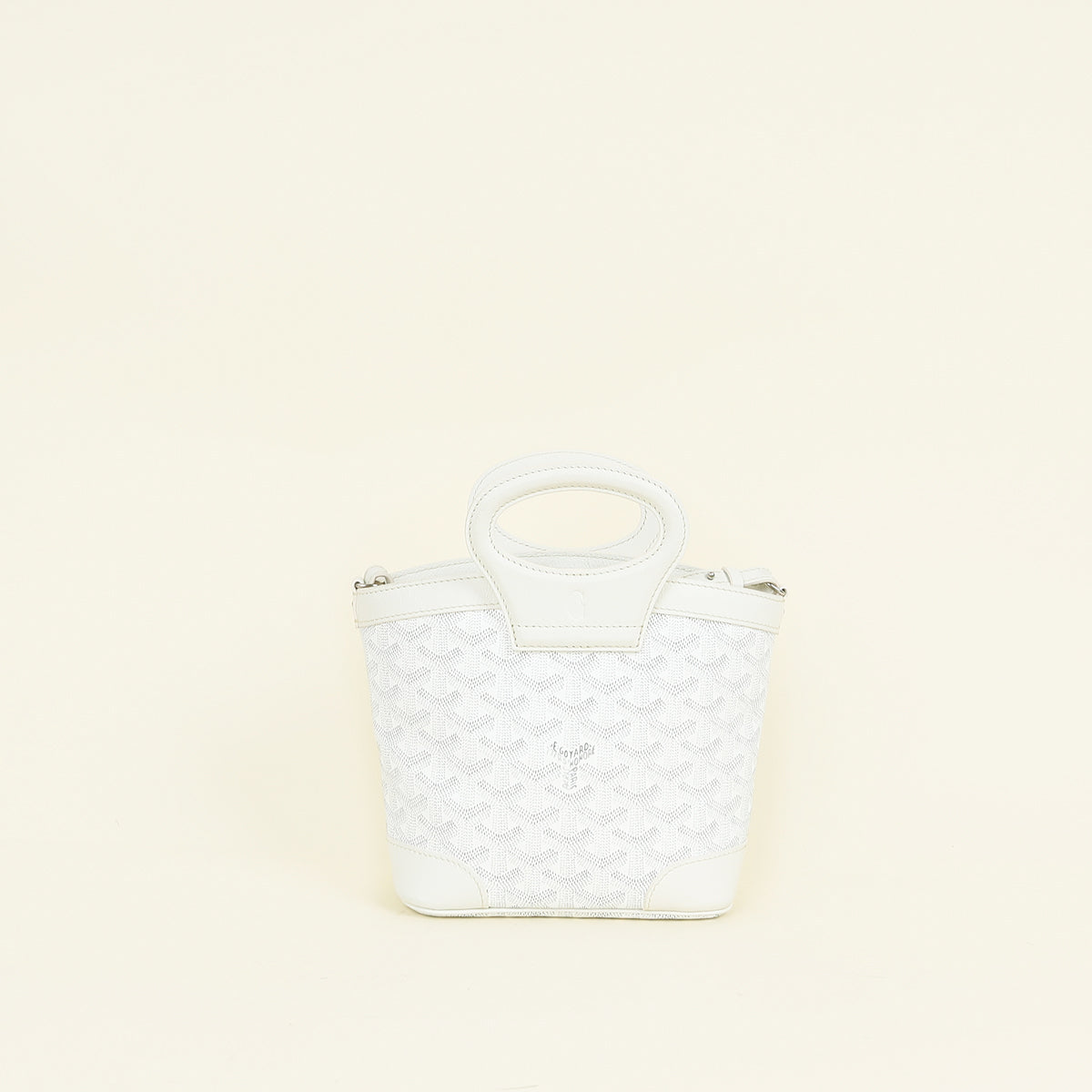 Goyard White Goyardine Beluga Mini Bag