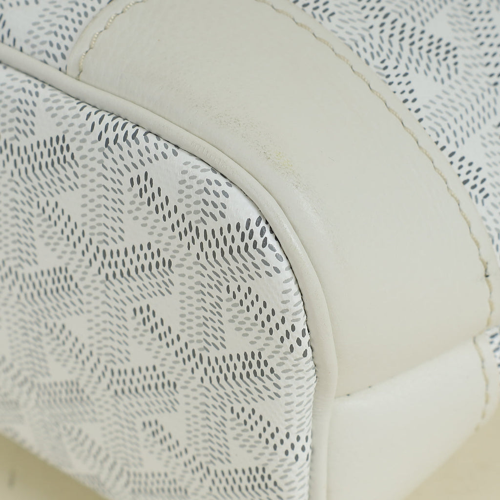 Goyard White Goyardine Beluga Mini Bag