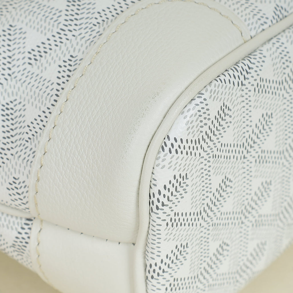 Goyard White Goyardine Beluga Mini Bag