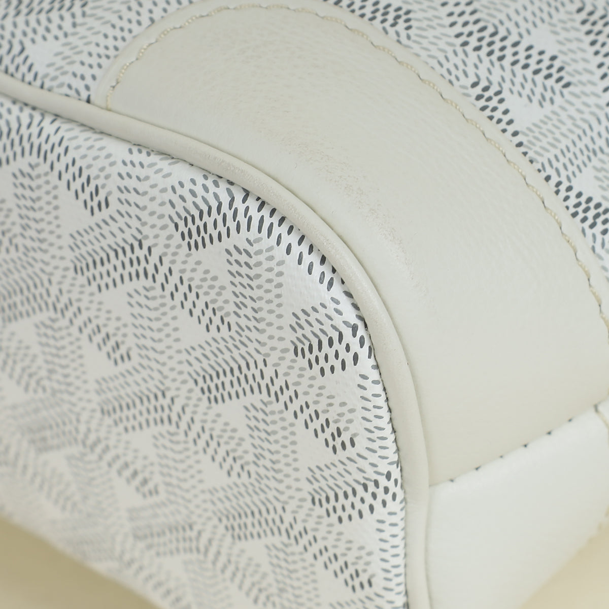 Goyard White Goyardine Beluga Mini Bag